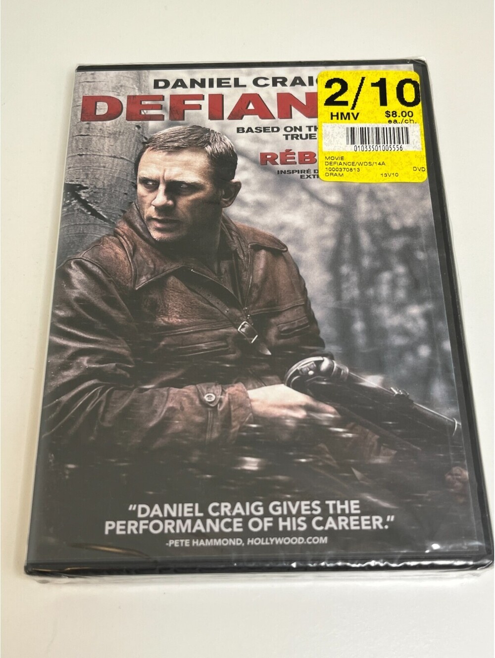 Defiance DVD Sealed Daniel Craig Rébellion Paramount Vantage Widescreen